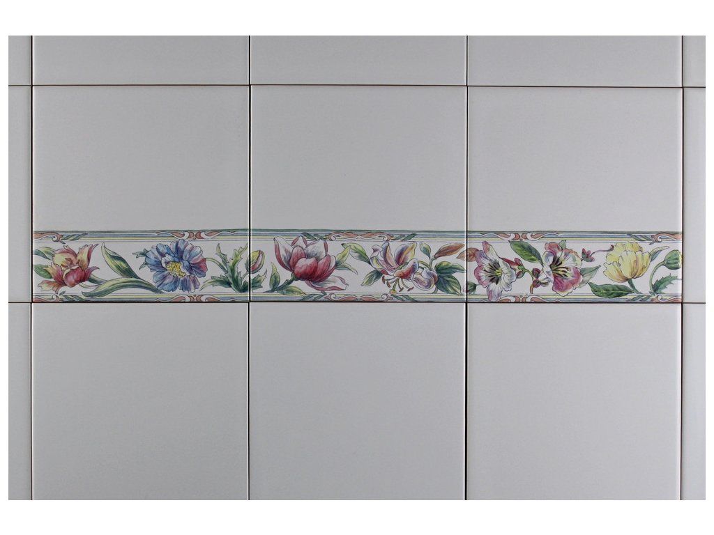 Sada obkladů 15x15cm 3dílná BOTANICAL PLANTS Listela WM č. 1