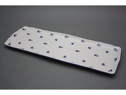 Podnos čtyřhranný 45cm Rokoko Luční kvítí BML č. 1