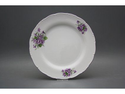 Talíř mělký 25cm Ofélie Fialky CFL č. 1