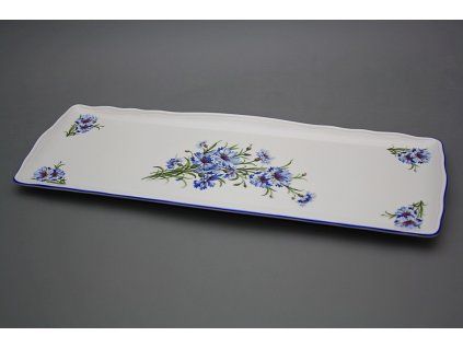 Podnos čtyřhranný 45cm Rokoko Chrpy AL č. 1