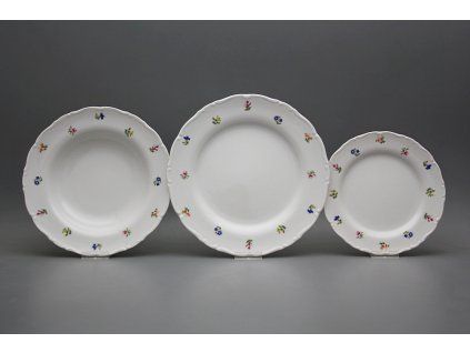 Talířová souprava Ofélie Sedmero kvítí 12dílná ABB č. 1