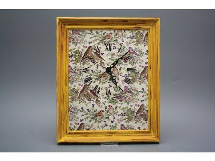 Nástěnné hodiny 25x30cm Bird Chintz cHM č. 1