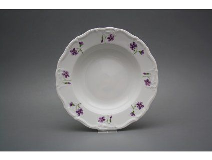 Talíř hluboký 23cm Marie Louise Fialky KBB č. 1