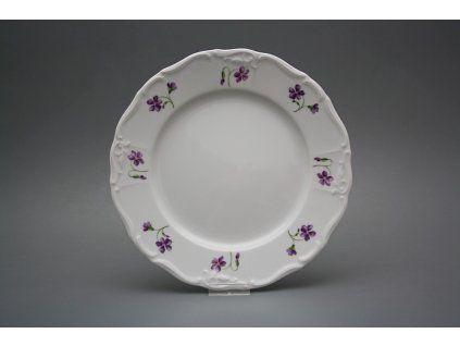 Talíř mělký 25cm Marie Louise Fialky KBB č. 1