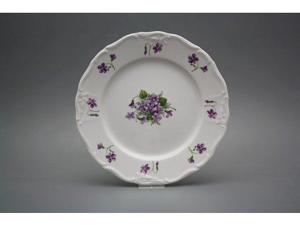 Talíř mělký 25cm Marie Louise Fialky JBB č. 1