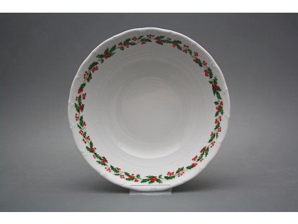 Mísa hluboká 25cm Ofélie Vánoční Cesmína KBB č. 1
