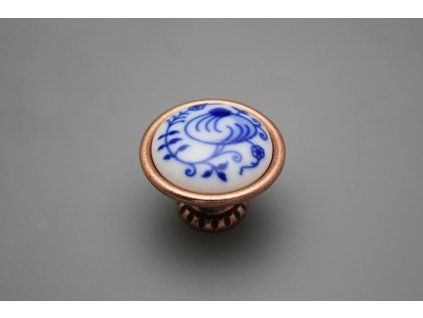 Rustikální úchytka Bohemia 40mm Cibulák Granátové jablko CU č. 1