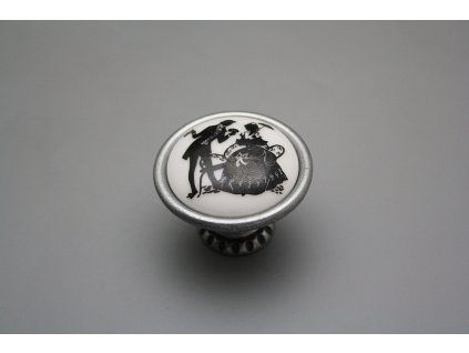 Rustikální úchytka Bohemia 40mm Rokokové panenky FV č. 1