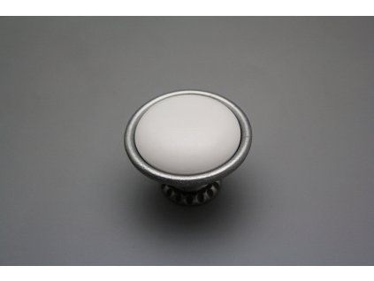 Rustikální úchytka Bohemia 40mm BÍLÁ FV č. 1
