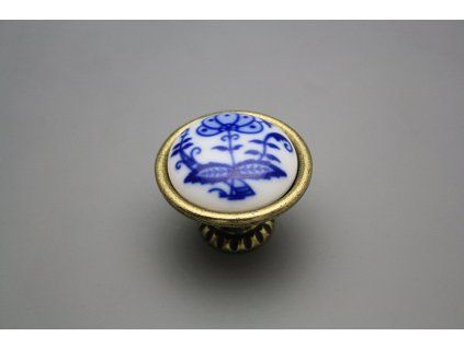 Rustikální úchytka Bohemia 40mm Cibulák List č. 1