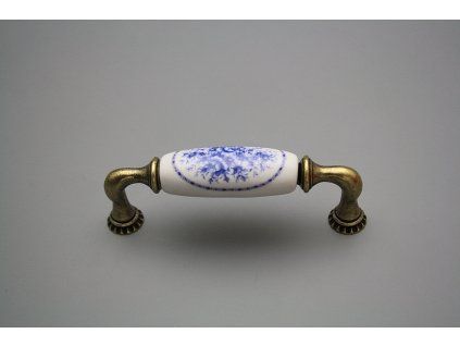 Rustikální úchytka Bohemia 96mm Royal Blue č. 1