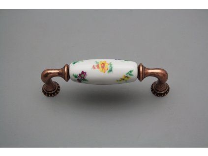 Rustikální úchytka Bohemia 96mm Házenky CU č. 1