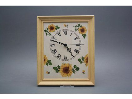 Nástěnné hodiny 25x30cm Slunečnice cPB č. 1