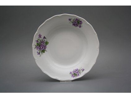 Talíř hluboký 24,5cm Verona Fialky CBB č. 1