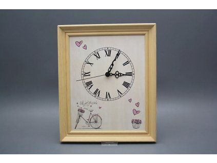 Nástěnné hodiny 25x30cm Bicycle cPB č. 1