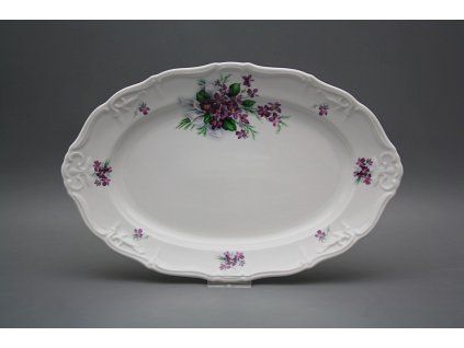Ovál 32cm Marie Louise Viola s mašlí KBB č. 1