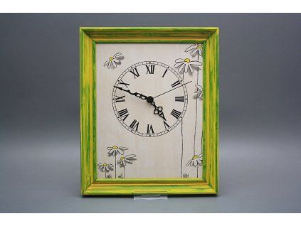 Nástěnné hodiny 25x30cm Kopretiny cZM č. 1