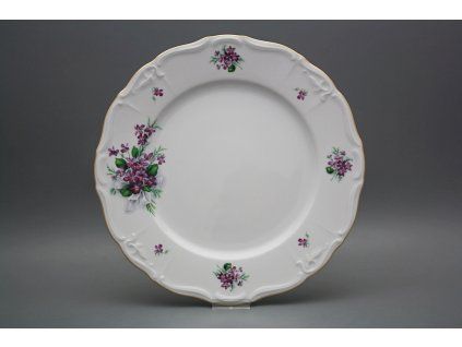 Mísa kulatá mělká 30cm Marie Louise Viola s mašlí KGL č. 1