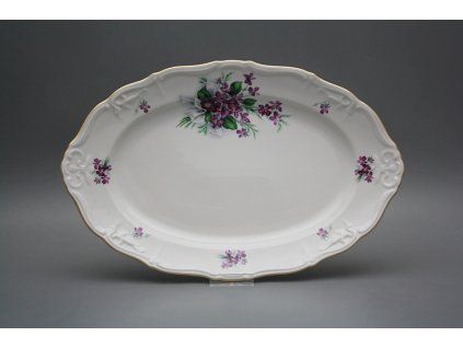 Ovál 32cm Marie Louise Viola s mašlí KGL č. 1