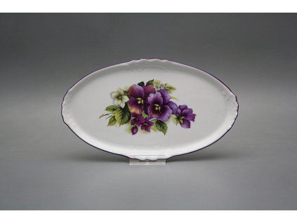 Podnos Mini oválný 20cm Macešky FL č. 1