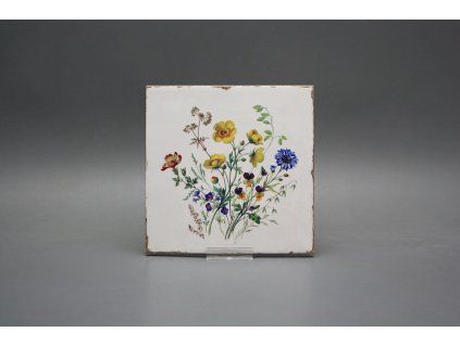 Obklad Forli Blanco 15x15cm Kvetoucí louka motiv B č. 1