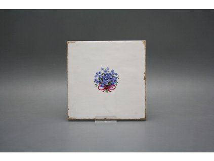 Obklad Forli Blanco 15x15cm Pomněnky motiv P I č. 1
