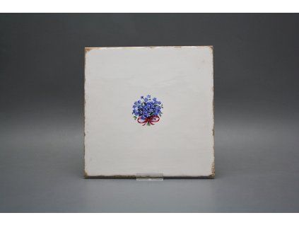 Obklad Forli Blanco 20x20cm Pomněnky motiv P I č. 1