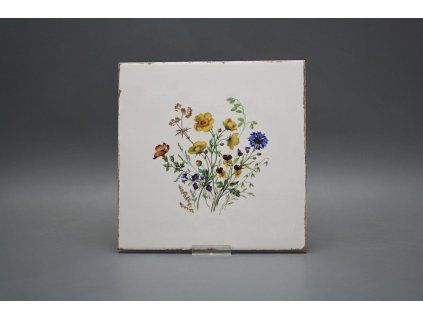 Obklad Forli Blanco 20x20cm Kvetoucí louka motiv B č. 1