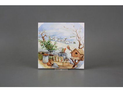 Obklad 15x15cm Roční období - Zima WL č. 1