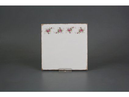 Obklad Forli Blanco 15x15cm Růžičky růžové K č. 1