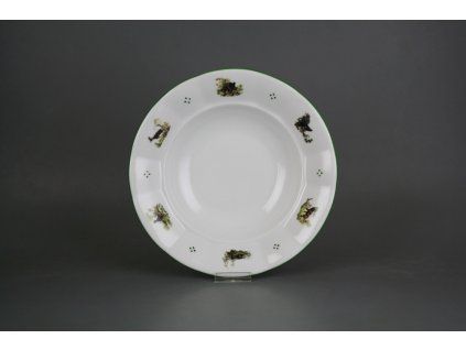 Talíř hluboký 24cm Benedikt Myslivci Z4T AZL č. 1