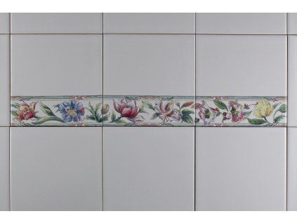 Sada obkladů 15x15cm 3dílná Botanical Plants Listela WL č. 1