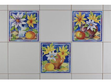Sada obkladů 15x15cm 3dílná SUNFLOWERS WL č. 1