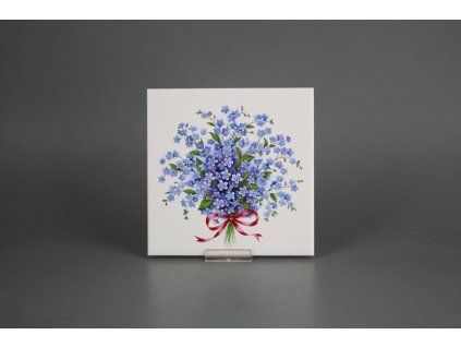 Obklad 15x15cm Pomněnky motiv L WL č. 1
