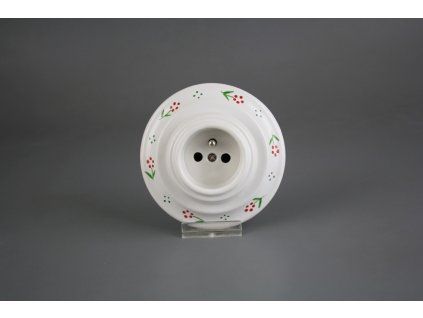 Porcelánová zásuvka kompletní dec.02.01ZC BB č. 1