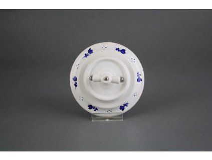 Porcelánový otočný vypínač zvonkový kompletní dec.01.01.MM BB č. 1