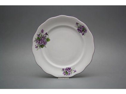 Talíř mělký 24cm Alaska Fialky Cfl
