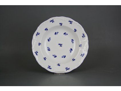 MLOLKH TALÍŘ HLUBOKÝ 23CM MARIE LOUISE LUČNÍ KVÍTÍ HÁZENKY BML