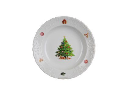 VANSTR TALÍŘ HLUBOKÝ 24CM OPERA CHRISTMAS TREE FBB
