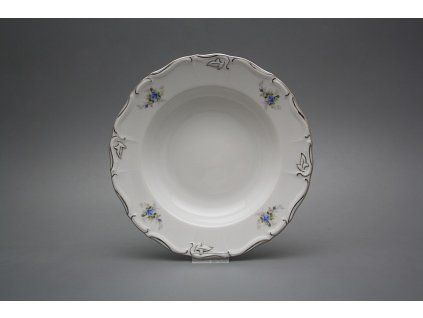Talíř hluboký 23cm Marie Louise Světlemodré růžičky EPL LUX č. 1