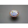 Rustikální úchytka Bohemia 40mm Pomněnky Chintz CU č. 1